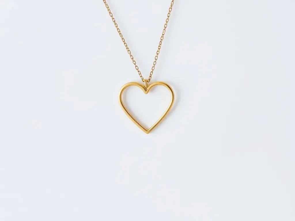Złote łańcuszki z serduszkiem
